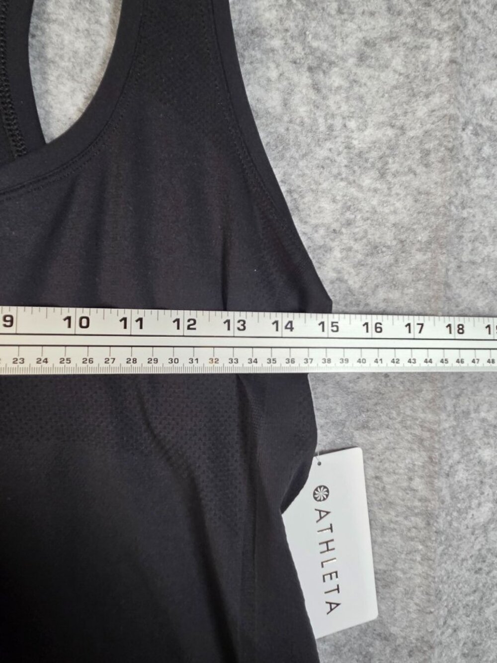 Athleta Black Racerback Workout Tank Top NWT Size M Yoga Gym Athleisure - Picture 3 of 7